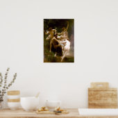 ウィリアム・アドルフ・ブゲローのニンフとサテュロ ポスター (キッチン)