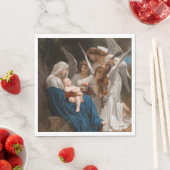 ウィリアム・アドルフ・ブーゲローによる天使の歌 スタンダードランチョンナプキン (インサイチュ)