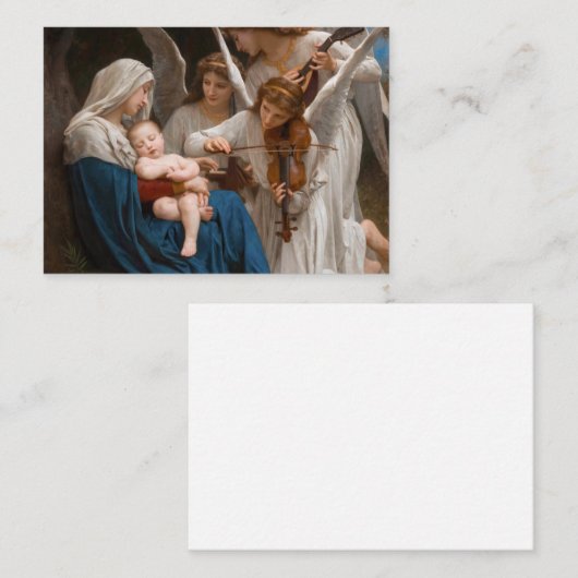 ウィリアム・アドルフ・ブーゲローによる天使の歌 ノートカード (正面/裏面)