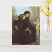 ウィリアム・アドルフ・ブーゲローによる死の日 カード (黄色い花)