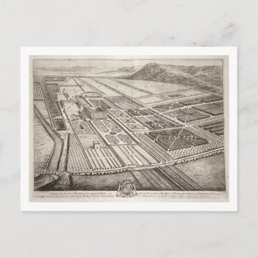 ウィリアム・カベンディッシュのチャッツワースハウス(1640年 – ポストカード (正面)