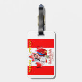 ウィリアム&キャサリン王室のカダツアー記念 ラゲッジタグ (裏面縦)