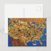 ウィリアム・グロッパーのアメリカ - カルチュラル・フォークロア ポストカード (正面/裏面)