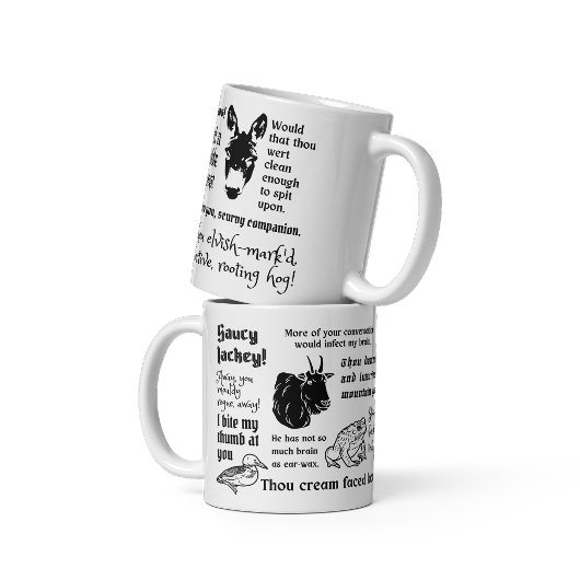 ウィリアム・シェイクスピアおもしろい島劇 コーヒーマグカップ