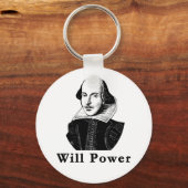 ウィリアム・シェイクスピアがTシャツをパワー キーホルダー (正面)