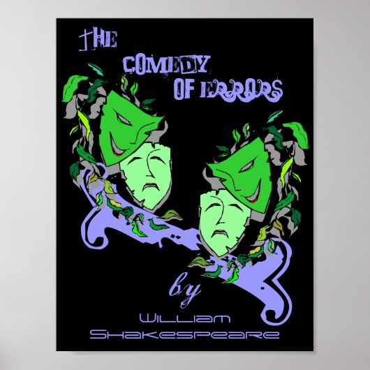ウィリアム・シェイクスピアによる誤りの喜劇のポスター ポスター (正面)