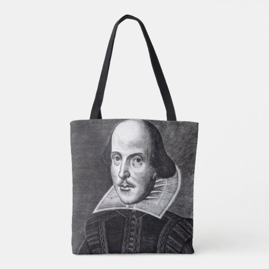 ウィリアム・シェイクスピアのポートレート トートバッグ (裏面)