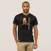 ウィリアム・シェイクスピアのポートレート Tシャツ (正面フル)