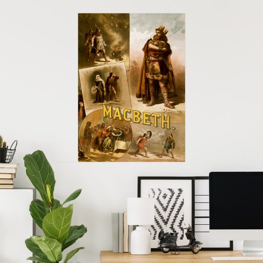 ウィリアム・シェイクスピアのマクベスのトーマス・W・キーン ポスター (ホームオフィス)