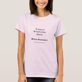ウィリアム・シェイクスピアの恋愛名言 Tシャツ
