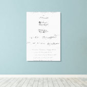 ウィリアム・シェイクスピアの本物の5つのサイン キャンバスプリント (インサイチュ (ウッドフロア))