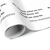 ウィリアム・シェイクスピアの活気づけるな引用文 ラッピングペーパー (ロールコーナー)