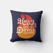 ウィリアム・シェイクスピアの激しい地獄は空です クッション (正面)