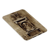 ウィリアム・シェイクスピアの胸像(1564年~1616年)とインド マグネット (右側)