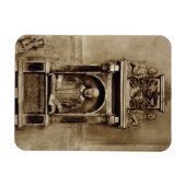 ウィリアム・シェイクスピアの胸像(1564年~1616年)とインド マグネット (横)