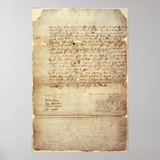 ウィリアム・シェイクスピアの遺言 ポスター (正面)