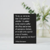 ウィリアム・シェイクスピアの『ハムレット』 ポストカード (スタンド正面)