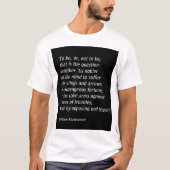 ウィリアム・シェイクスピアの『ハムレット』 Tシャツ (正面)