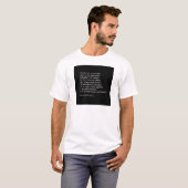 ウィリアム・シェイクスピアの『ハムレット』 Tシャツ (正面フル)