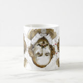 ウィリアム・シェイクスピアポートレートイラストレーション金ゴールド コーヒーマグカップ (中央)