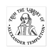 ウィリアム・シェイクスピア図書名の胸像 セルフインキングスタンプ (デザイン)