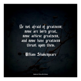 ウィリアム・シェイクスピア引用文 – グレアネス ポスター