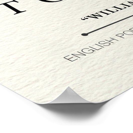 ウィリアム・シェイクスピア引用文 ポスター (角)