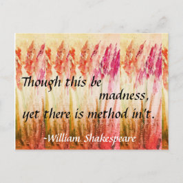 ウィリアム・シェイクスピア引用文 ポストカード