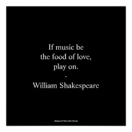 ウィリアム・シェイクスピア引用文 – ラブ ポスター