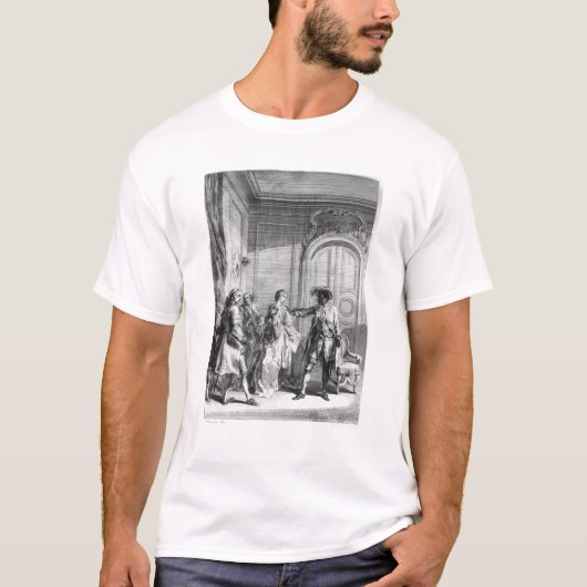 ウィリアム・シェイクスピア著「Othello」からの場面 Tシャツ (正面)
