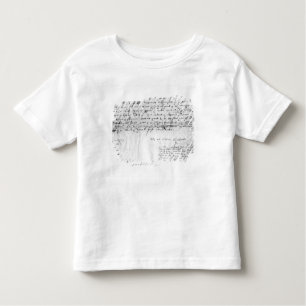 ウィリアム・シェイクスピア1616年の署名 トドラーTシャツ