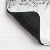 ウィリアム・シェイクスピア1616年の署名 マウスパッド (コーナー)