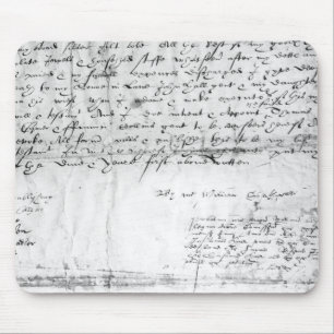 ウィリアム・シェイクスピア1616年の署名 マウスパッド