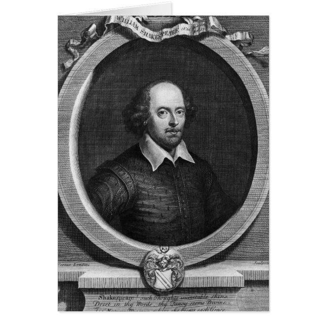 ウィリアム・シェイクスピア1719年のポートレート (正面)