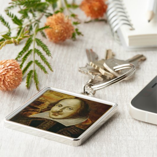 ウィリアム・シェイクスピア・キーチェーン キーホルダー (側面)