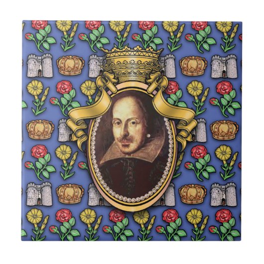 ウィリアム・シェイクスピア タイル (正面)