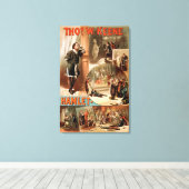 ウィリアム・シェイクスピア「ハムレット」劇場ポスター キャンバスプリント (インサイチュ (ウッドフロア))