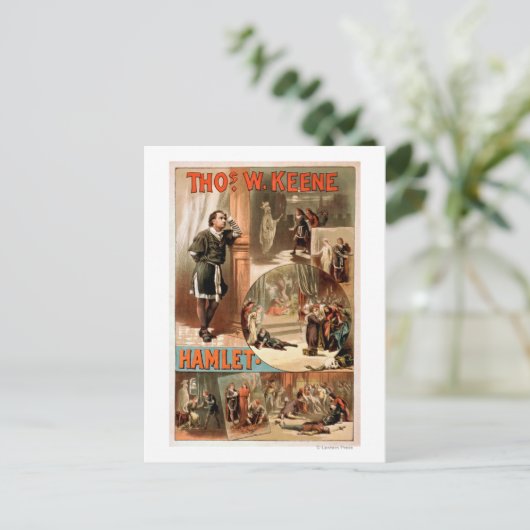 ウィリアム・シェイクスピア「ハムレット」劇場ポスター ポストカード (スタンド正面)