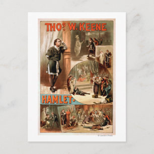 ウィリアム・シェイクスピア「ハムレット」劇場ポスター ポストカード