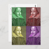 ウィリアム・シェイクスピア ポストカード (正面/裏面)