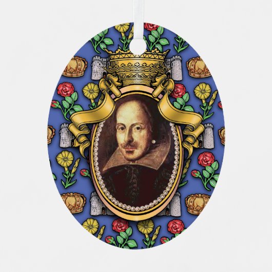 ウィリアム・シェイクスピア・メタルオーナメント メタルオーナメント (正面)