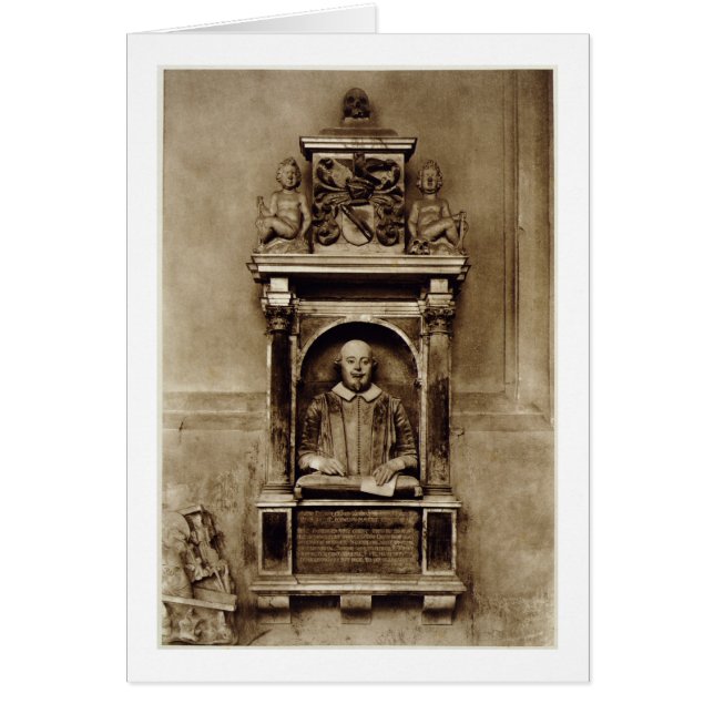 ウィリアム・シェイクスピア(1564-1616年)およびinscriのバスト (正面)