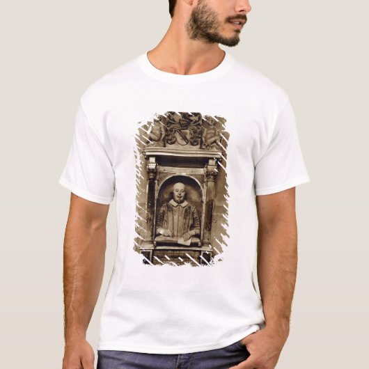 ウィリアム・シェイクスピア(1564-1616年)およびinscriのバスト tシャツ (正面)