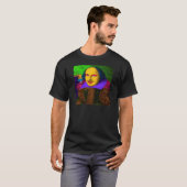ウィリアム・シェークスピアポップ・アートのアート Tシャツ (正面フル)