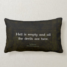 ウィリアム・シェークスピアユーモアのある・ウィットの引用 ランバークッション