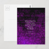 ウィリアム・シェークスピア・ロマンチック・ラブことわざ ポストカード (正面/裏面)