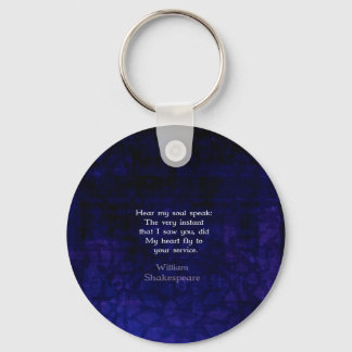 ウィリアム・シェークスピア・ロマンチック・ラブ引用文 キーホルダー