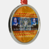 ウィリアム・シェークスピア・ロマンティック・ラブ引用文 メタルオーナメント (右)