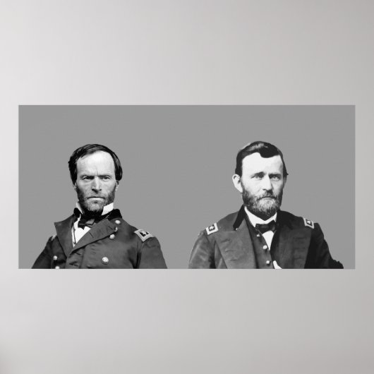 ウィリアム・シャーマンと米国グラント ポスター (正面)