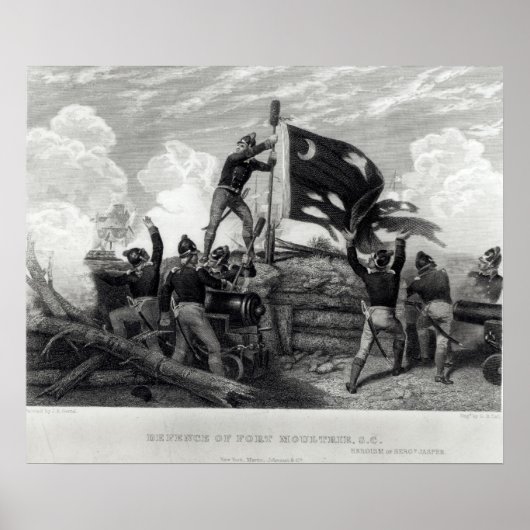 ウィリアム・ジャスパー軍曹の英雄的行為 ポスター (正面)